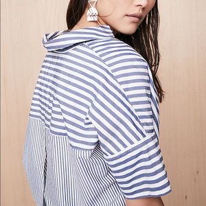Blue Stripe Top